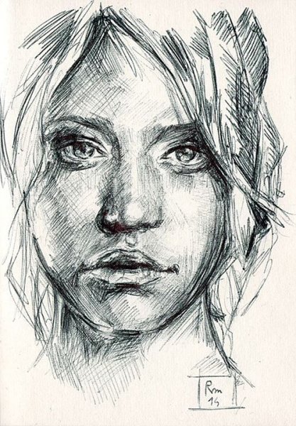 Портрет ручкой