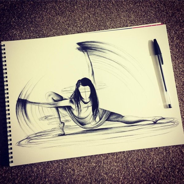 Стилизованный женский портрет