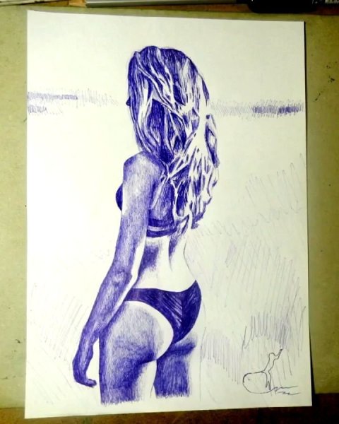 Лицо одной линией