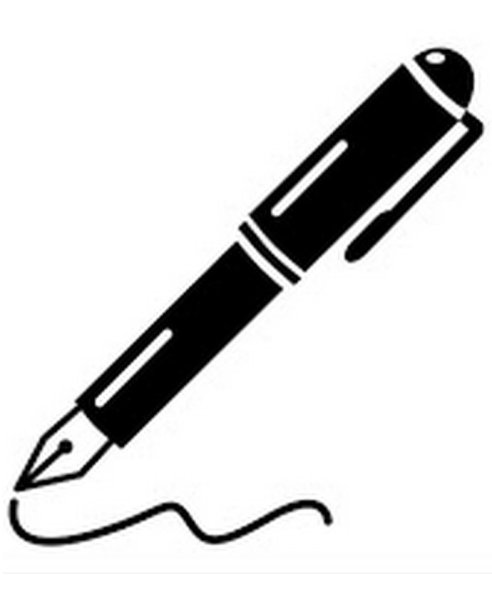 Ручка вектор черно белый