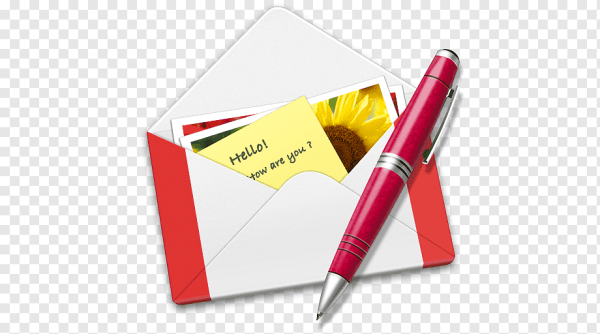 Конверт с авторучкой