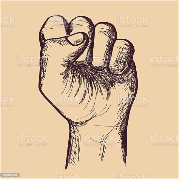 Кулак для срисовки