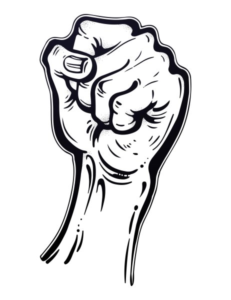 Кулак свободы жест