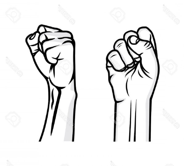 Рука сжатая в кулак