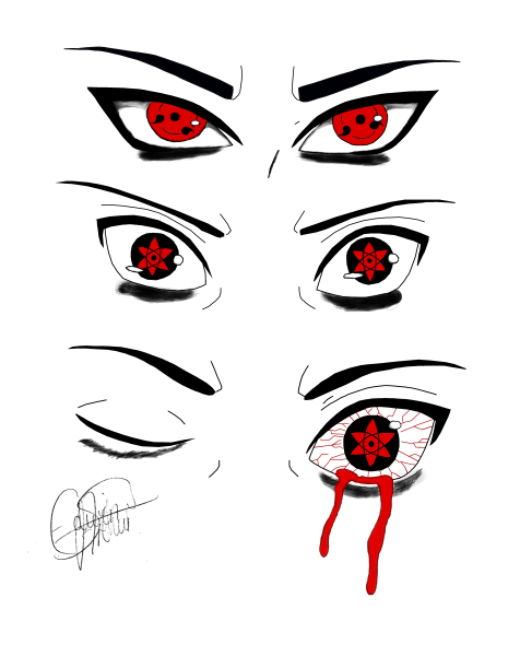 Наруто глаза Шаринган