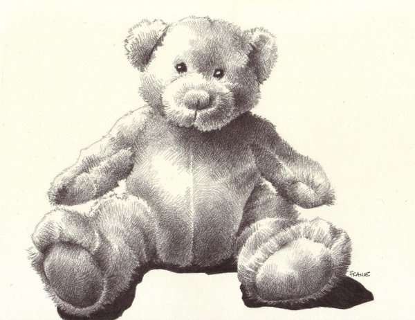 Мягкая игрушка карандашом