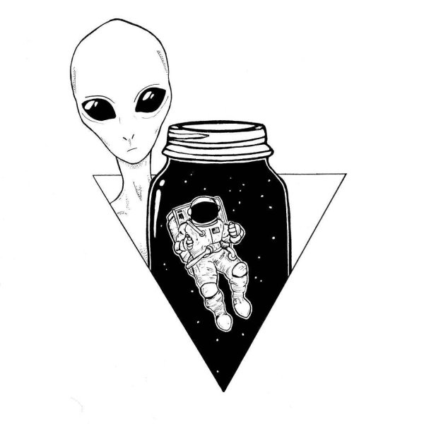 Рисунки НЛО И инопланетян