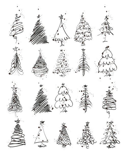 Стилизованные елочки