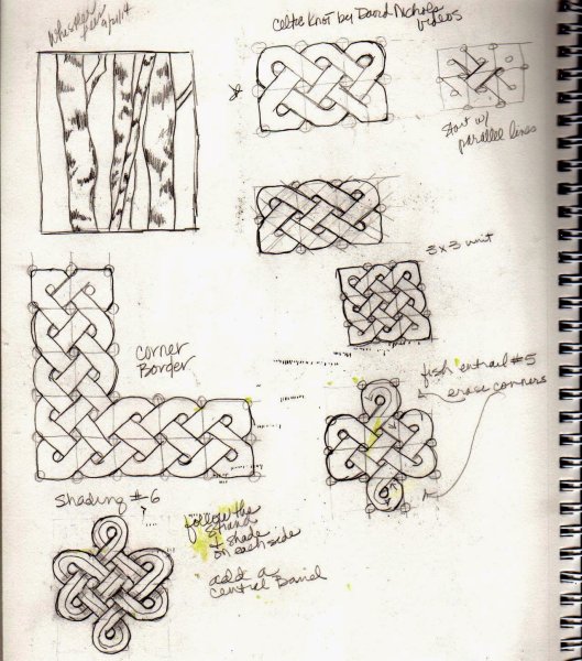 Кельтский узел схема рисования