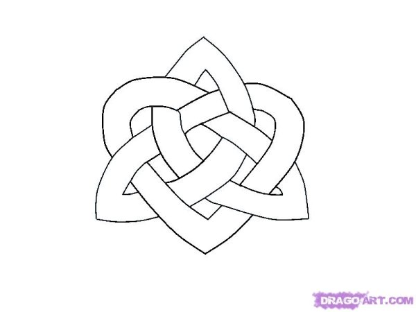 Кельтский узел пошагово