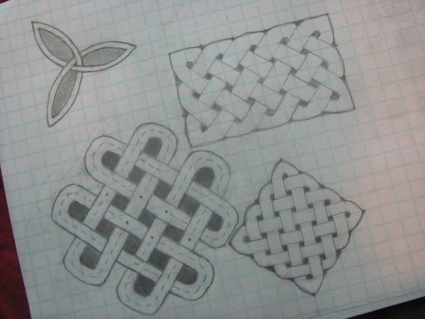 Кельтский орнамент в полосе