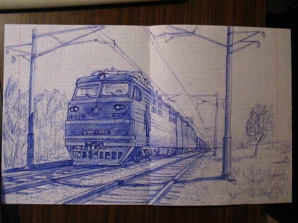 Вл80 карандашом