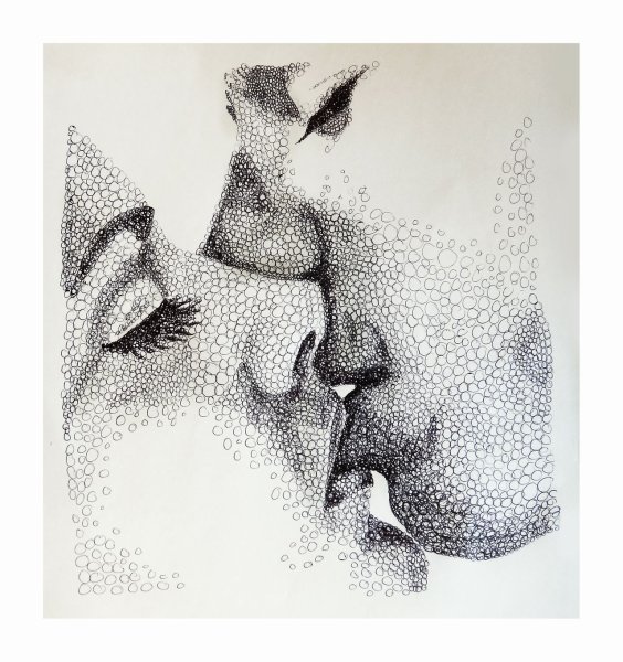 Поцелуй стилизация