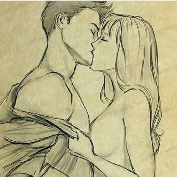 Рисунки для срисовки любовь