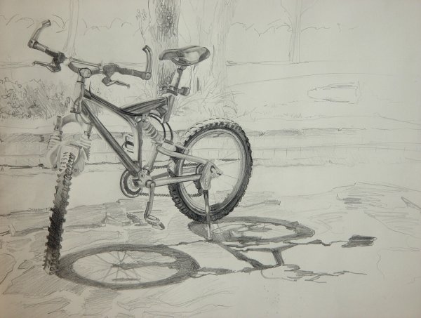 Велосипед набросок
