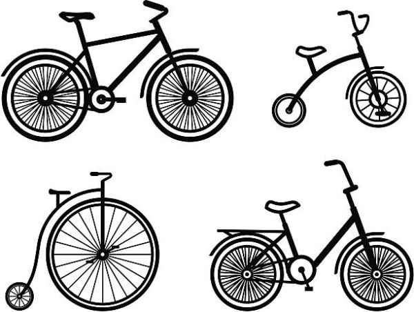 Велосипед макет рисунок