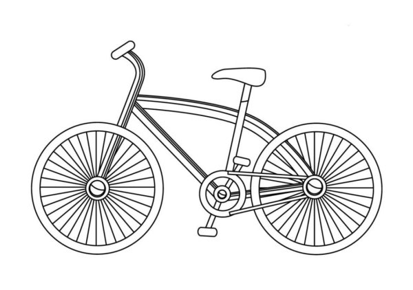 Велосипед раскраска