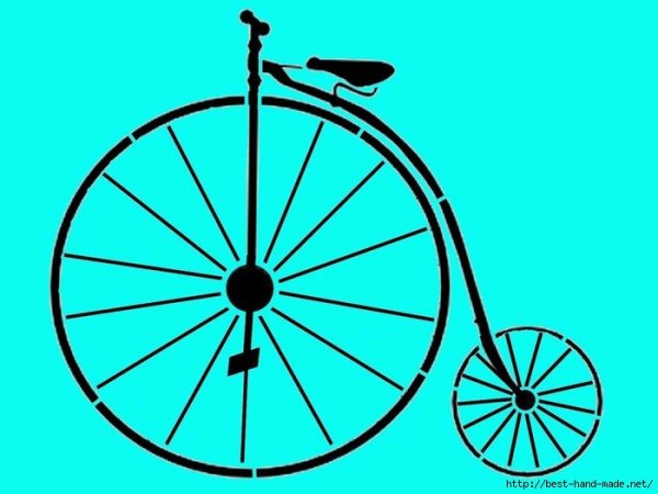 Трафареты для 3д ручки велосипед