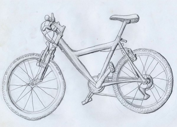 Зарисовка велосипеда