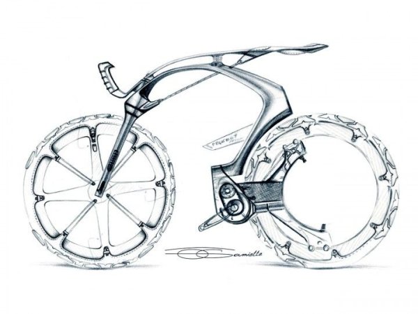 Велосипед скетч