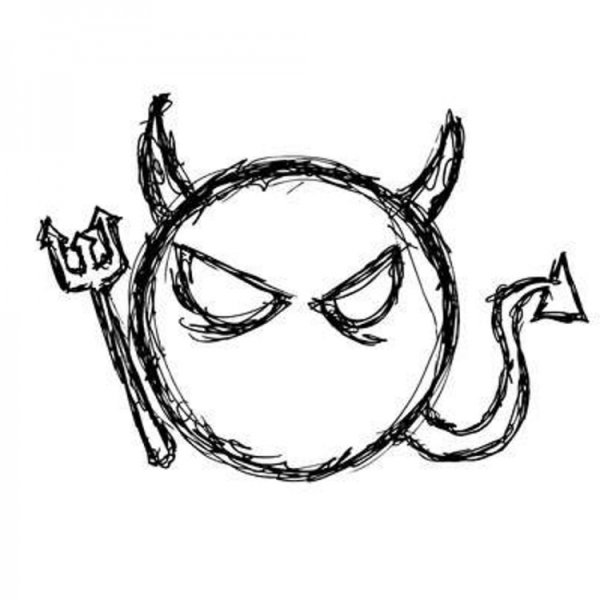 Тату смайлик эскиз