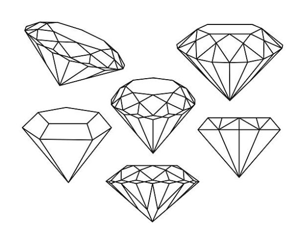 Кристалл черной ручкой