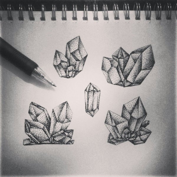 Бриллиант рисунок ручкой