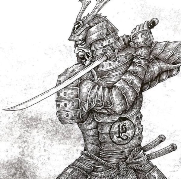 Тату Самурай в полный рост