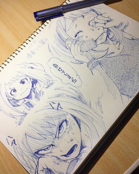 Аниме ручкой