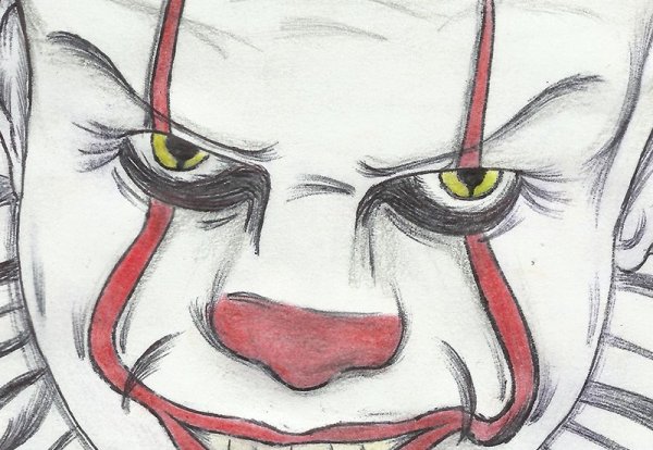 Pennywise drawing Step by Step