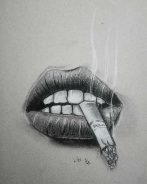 Губы эскиз