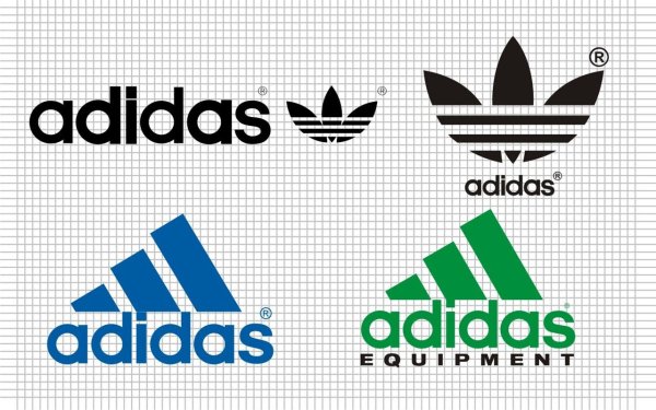 Логотип адидас схема