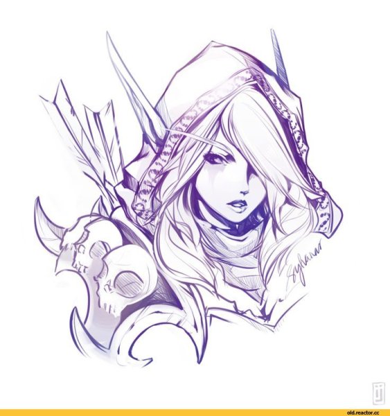 Эльфы карандашом для срисовки