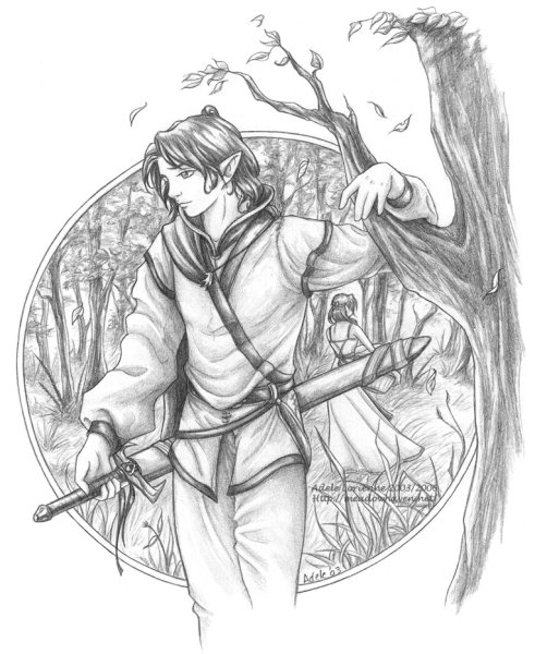 Эльфы для срисовки