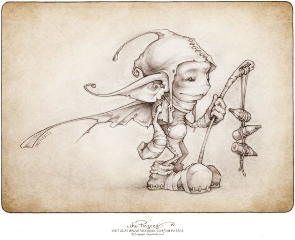 Фея рисунок карандашом для срисовки