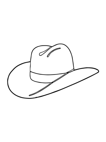 Шляпа с полями рисунок