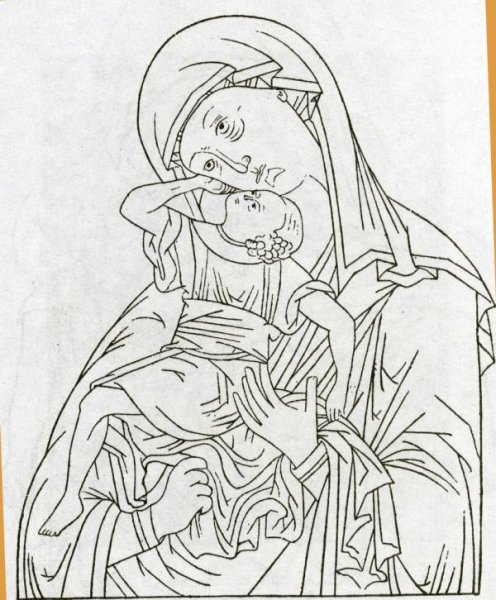 Прориси Византийской Божьей матери