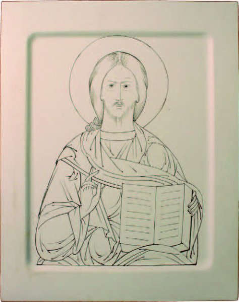 Прорись иконы Казанской Божьей матери