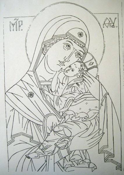 Прориси Донской иконы Божией матери