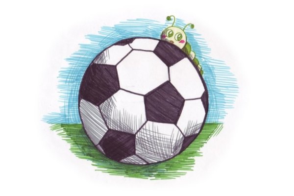 Футболист рисунок карандашом