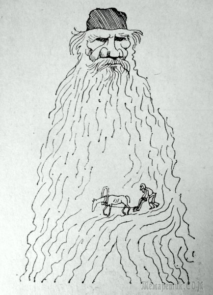 Карикатуры на Льва Толстого