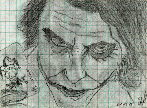 Рисунки карандашом на тетрадке