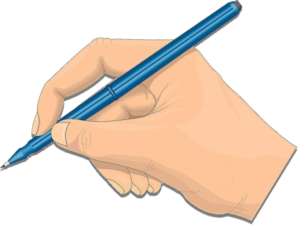 Рука с ручкой