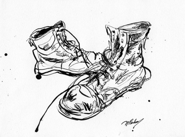 Эскиз ботинок