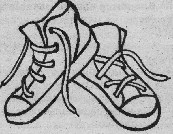 Спортивная обувь карандашом