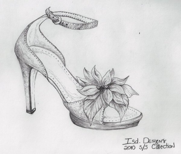 Ботинки как рисовать в цвете