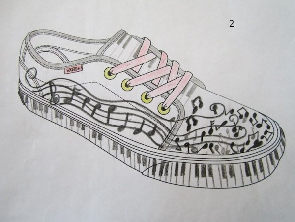 Туфли зарисовка