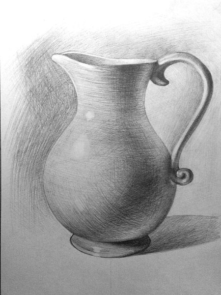 Натюрморт карандашом легкий