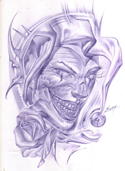 Шут рисунок карандашом