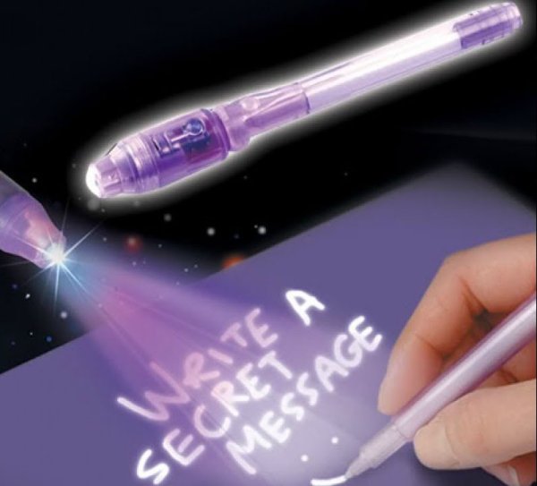 Ручка шпион с невидимыми чернилами